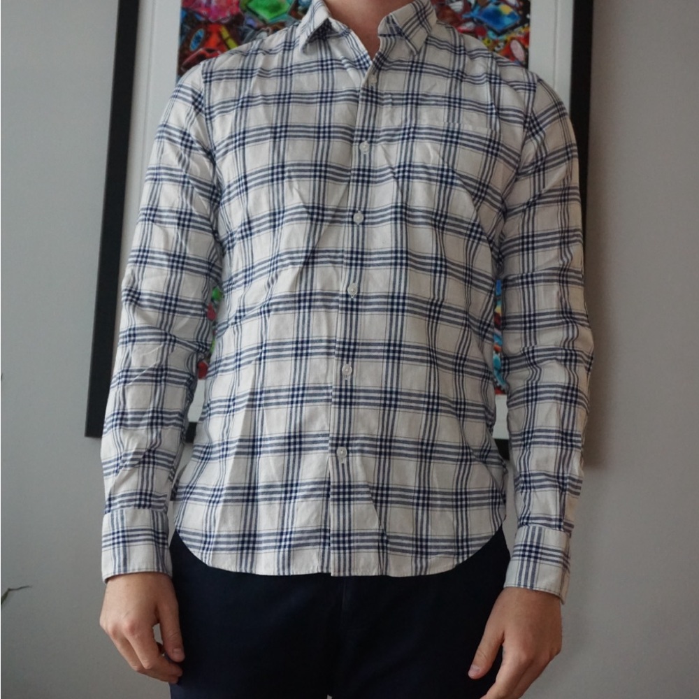 Bonobos Mens Long Sleeve Tailored Fit Button Down Shirt Size M